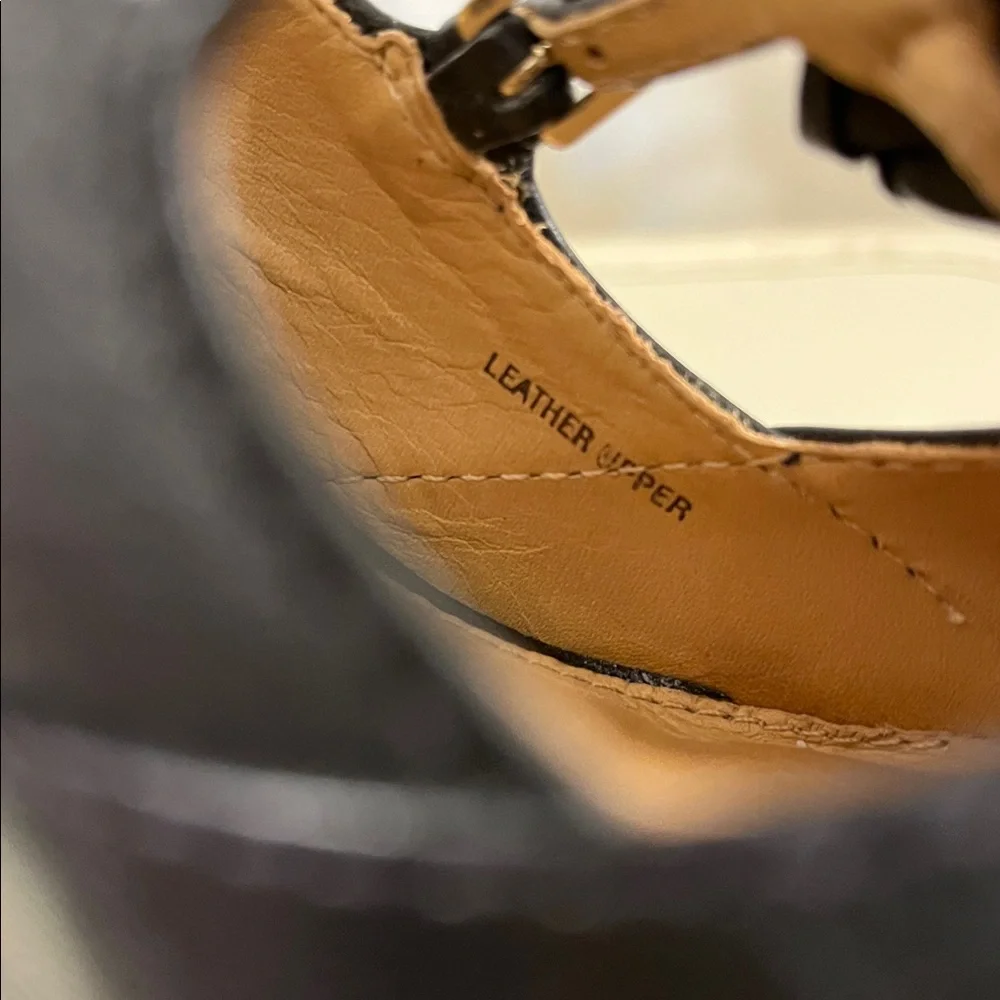 L.A.M.B. Black Strappy High Heels - Picture 9 of 15